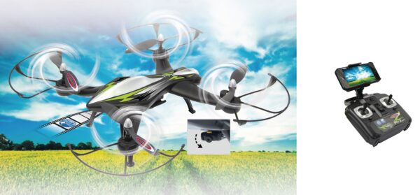 Jamara R/C Drone F1X 4+7 Channel RTF / Photo / Video / Gyro Inside / With Lights - Image 2