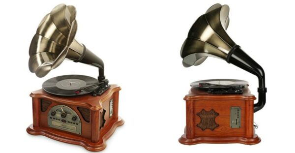 Ricatech RMC350 5in1 Music Center with horn and turntable (LP, CD/MP3, USB/SD, R - Image 3