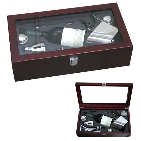 Elegant Wine Set 8os. lahjaltk +paikka pullolle