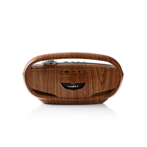 Nedis FM-Radio  60 W  Bluetooth®  Ruskea/Hopea - Image 3