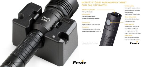 Fenix UC50 USB-ladattava Valaisin - Image 3