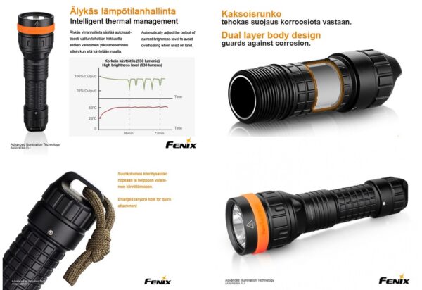 Fenix SD10 Premium sukellusvalaisin - Image 2