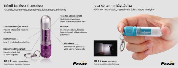 Fenix CL05 EDC Hätälamppu - Image 2