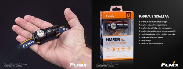 Fenix HM50R V2.0 ladattava otsalamppu - Image 3