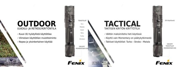 Fenix 35 TAC Camo taskulamppu+USB Ladattava akku - Image 3