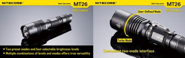 NiteCore MT26 Taktinen valaisin - Image 2