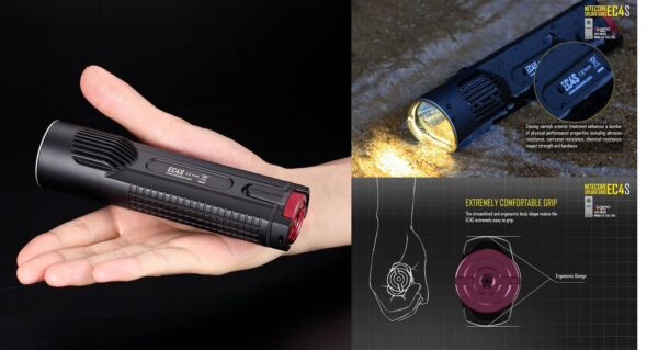 NiteCore EC4S Taktinen Taskulamppu - Image 2