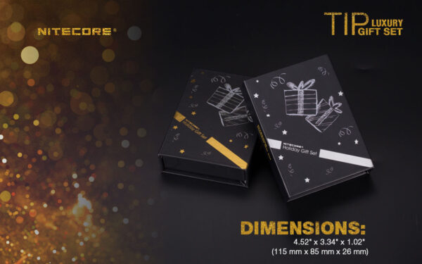 NiteCore Tip Luxury Gift Set Gold.Avaimenperävalaisin. - Image 3