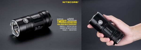 NiteCore TM06S TinyMonster Taktinen Taskulamppu 4000 Lumenia - Image 2