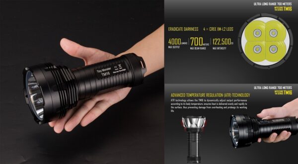 NiteCore TM16 Tiny Monster,4000 Lumenia - Image 2