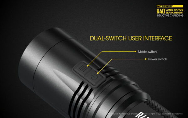 Nitecore R40 käsivalaisin 5000 mAh akulla ja latausasemilla - Image 14