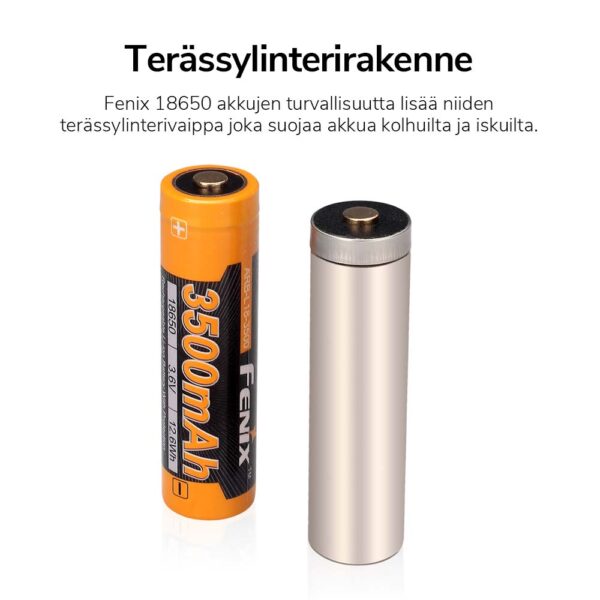 AKKUPARISTO FENIX 18650 3500 mAh - Image 2