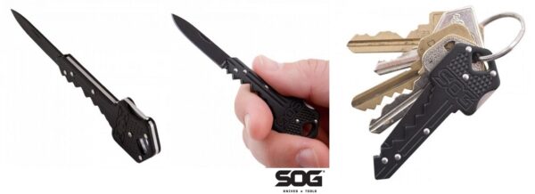 SOG Key Knife - Black Avaimenperä Veitsi KEY-101 - Image 2