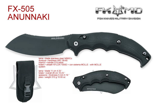 FOX FX-505 Anunnaki Tactical Taittoveitsi - Image 2