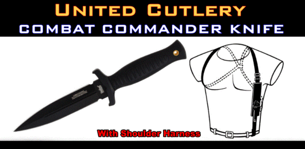 United Cutlery UC2657 Combat Commander 5-1/4" Double Edge Blade - Image 2