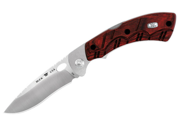 Buck 556 Open Season® Folding Skinner Knife Red wood. - Image 5