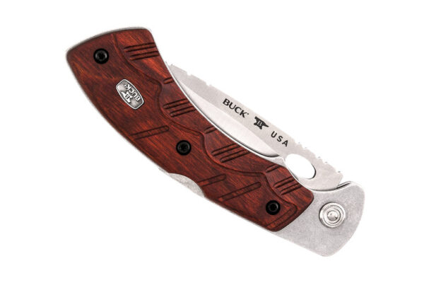 Buck 556 Open Season® Folding Skinner Knife Red wood. - Image 2