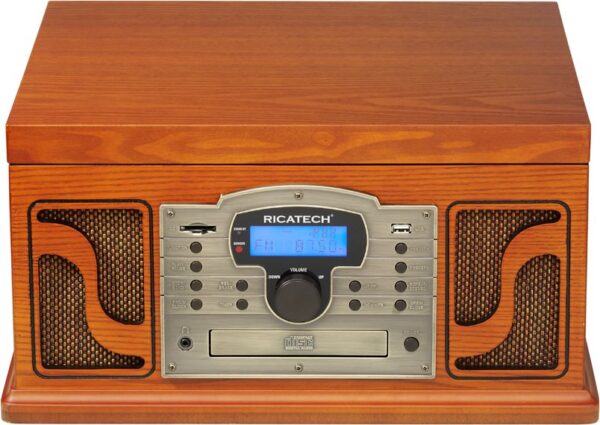 Ricatech Nostalgic Soundmaster RMC250 6in1 Musiikkisoitin puinen USB/SD-enkoodauksella (LP, CD/MP3, USB/SD, Cassette, Radio) - Image 7