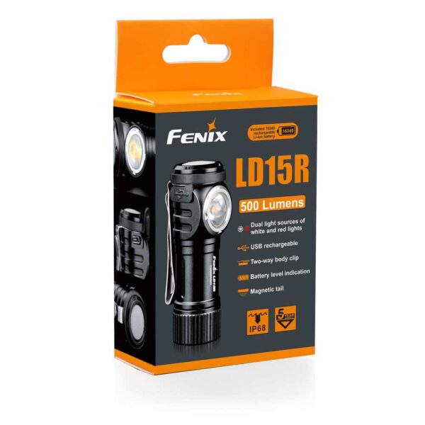 Fenix Taskulamppu LD15R, 500 lm,monitoimilamppu - Image 9