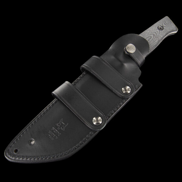 FOX FX-611 NATIVE D2, MICARTA BLACK,BUSHCRAFT COLTELLO - Image 6