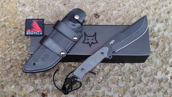 FOX FX-611 NATIVE D2, MICARTA BLACK,BUSHCRAFT COLTELLO - Image 9