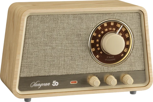 Sangean WR-101 Bluetooth Pöytäradio, vintage retro