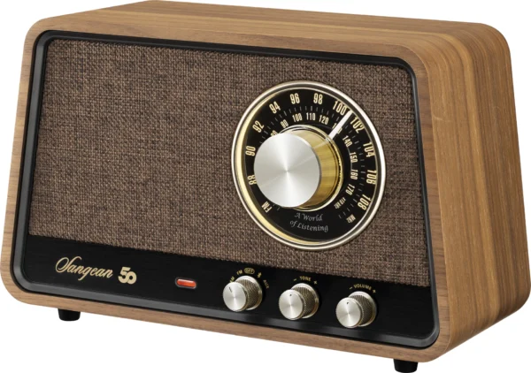 Sangean WR-101 Bluetooth Pöytäradio, vintage retro - Image 3