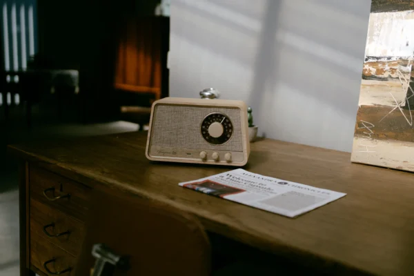 Sangean WR-101 Bluetooth Pöytäradio, vintage retro - Image 14